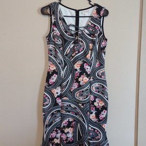 Bisou Bisou fitted sleeveless dress size Medium
